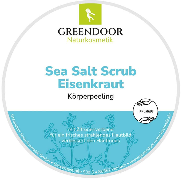 GREENDOOR Body Scrub, Vegan, Parfum de lămâie, 280 g