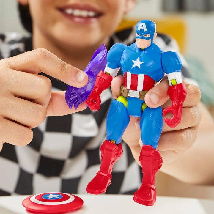 Mixmashers Marvel Captain America Avengers Mix-And-Match Action Figure & Accesorii