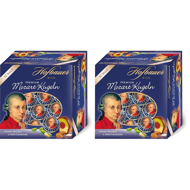 Hofbauer Wien Mozartkugeln Milchschokolade Box 600G (30 Stk.)