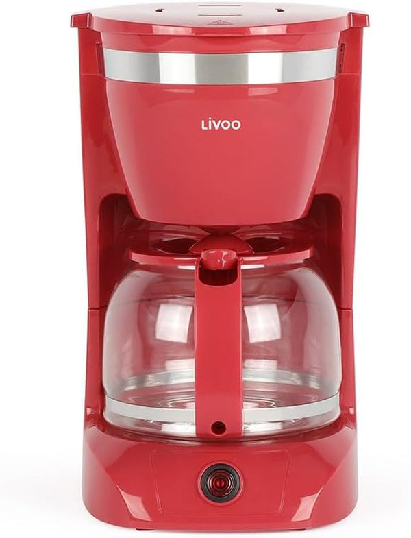 Espressor cu filtru, 12 căni, 800W, roșu - Dod163Rc