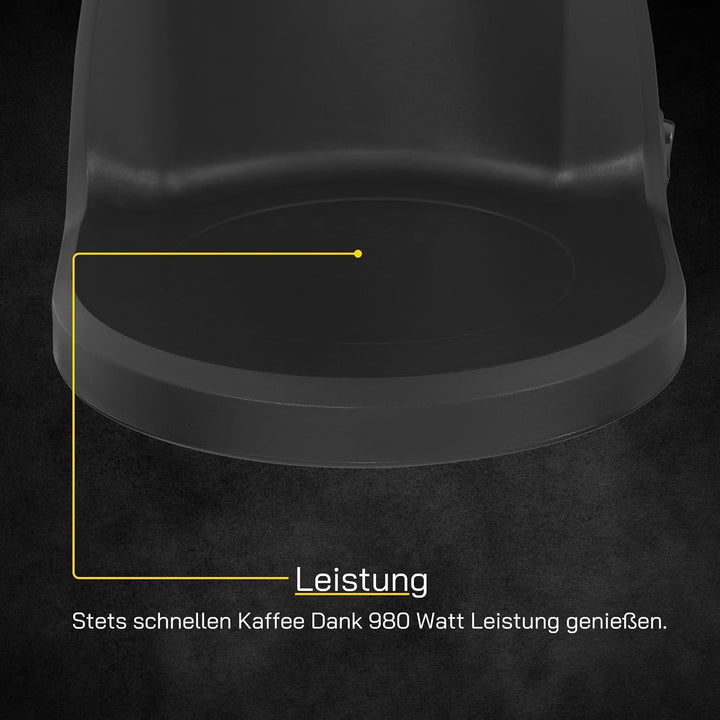 Espressor cu filtru COFFEE 2030 | 12 cești | Termos | Espressor cu filtru 980 wați | Funcție anti-picurare | 1 x 4 filtre
