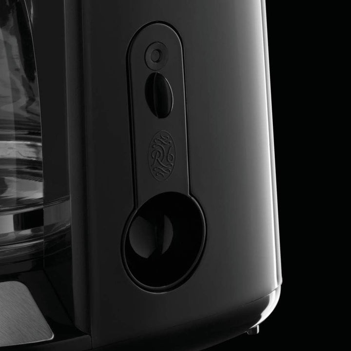 Russell Hobbs 24033-56 Victory Cafetier digital din sticlă, oțel inoxidabil, 1,25 litri, culoare crem