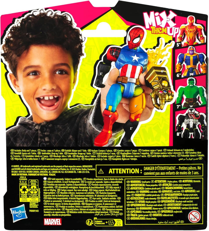 SPIDER-MAN Mixmashers Marvel Mix-And-Match Figura de acțiune și accesorii