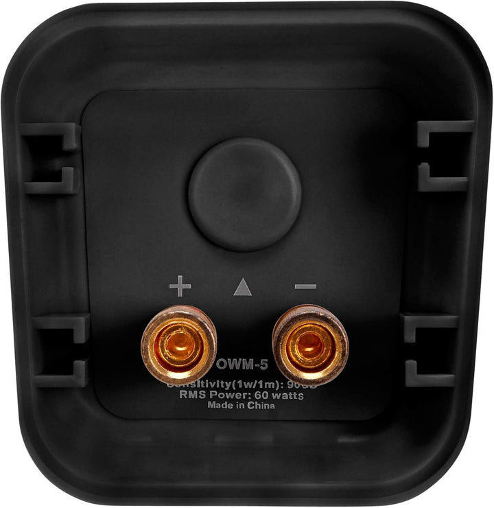 Pronomic OLS-5 BK DJ PA Outdoor-Lautsprecher Für Garten, Terrasse, Restaurant (80 Watt, Schutzart IP56, 8 Ohm, 5,25" Woofer) Schwarz