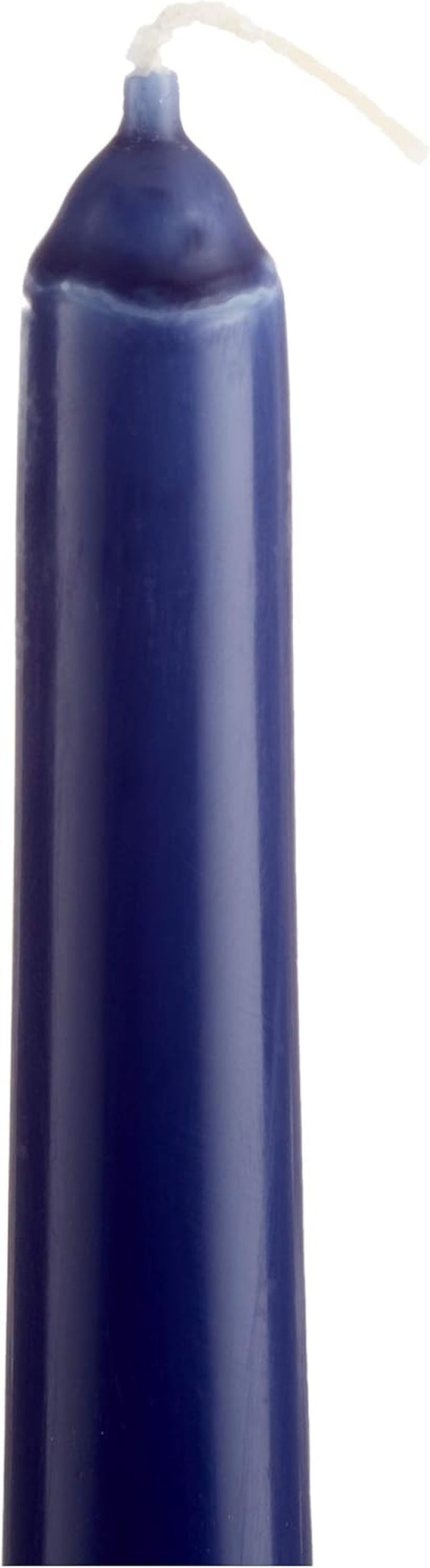 Suporturi de lumânări Papstar albastre (50 bucăți) Ø 2,2 X 25 Cm, albastru închis, fără funingine & șervețele/șervețele de hârtie albastru închis "Royal Collection" 40 X 40 Cm, 1/4-fold, 1 X 50-pack