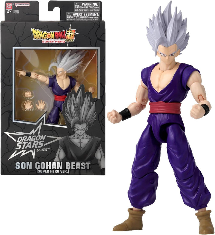 BANDAI - Dragon Ball Super - Figurina Dragon Stars 17 Cm - Goku Ultra Instinct - Licența oficială Dragon Ball - Figura articulată Goku - Jucărie pentru copii 4+ ani - 35994J