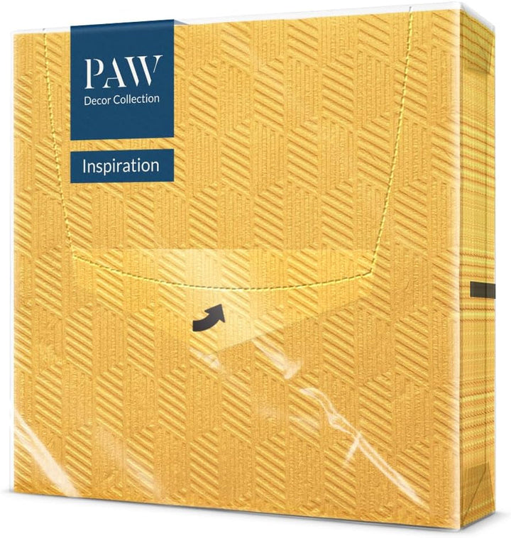 PAW - Șervețele 3 straturi (33 X 33 Cm) I 20 bucăți I Perfect pentru zile de naștere, petreceri, nunți, comuniuni și sărbători I Șervețele de hârtie colorate - ocazii speciale, ornamente I Inspiration Classic