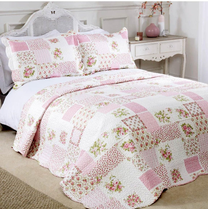 Emma Barclay, 100% Polyester Cotswold Tagesdecke FÃ¼r Einzelbett, Rosa, Rose