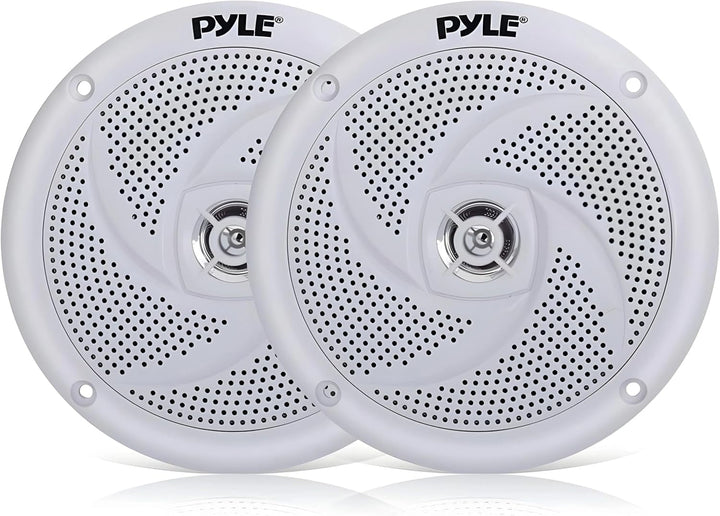 Pyle Outdoor Lautsprecher Boxen, Musikbox – Marine Speaker, Outdoor Box – Wasserdichte Box Outdoor 240W Als Auto Lautsprecher Oder Boot Marine Lautsprecher Als 2-Wege-Lautsprecher Passiv in Weiß