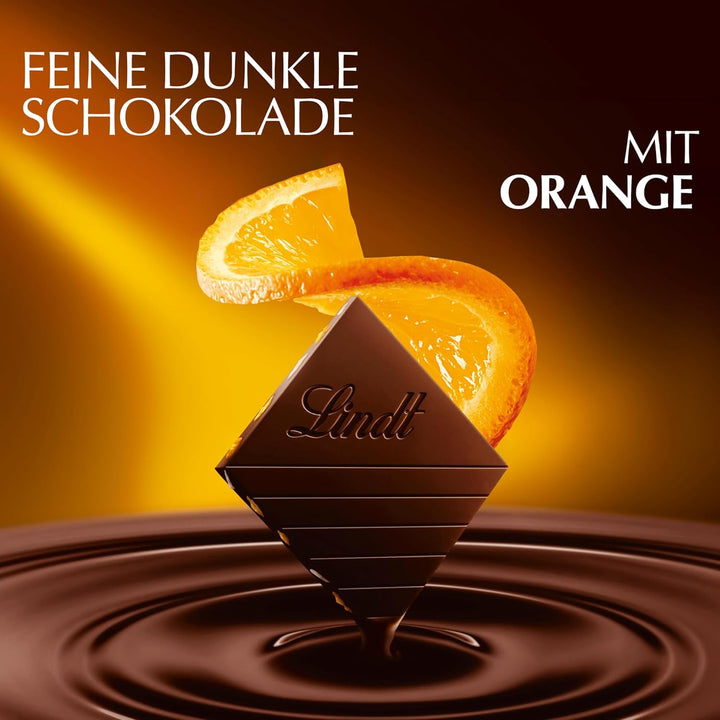 Lindt EXCELLENCE 100 % Kakao & Orange | 50 G Tafel | Extra Dunkle Schokolade Mit 100 % Kakaoanteil & Fruchtigen Orangenstückchen | Vegane Schokoladentafel