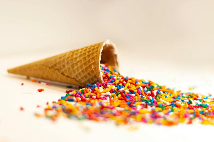 RUF Sprinkles de zahăr colorat în culori curcubeu, 1 kilogram