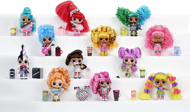Surpriză L.O.L.! 566977E7C Remix hair flip dolls - Articol de colecție - 15 surprize - Cu capac de păr, accesorii și muzică