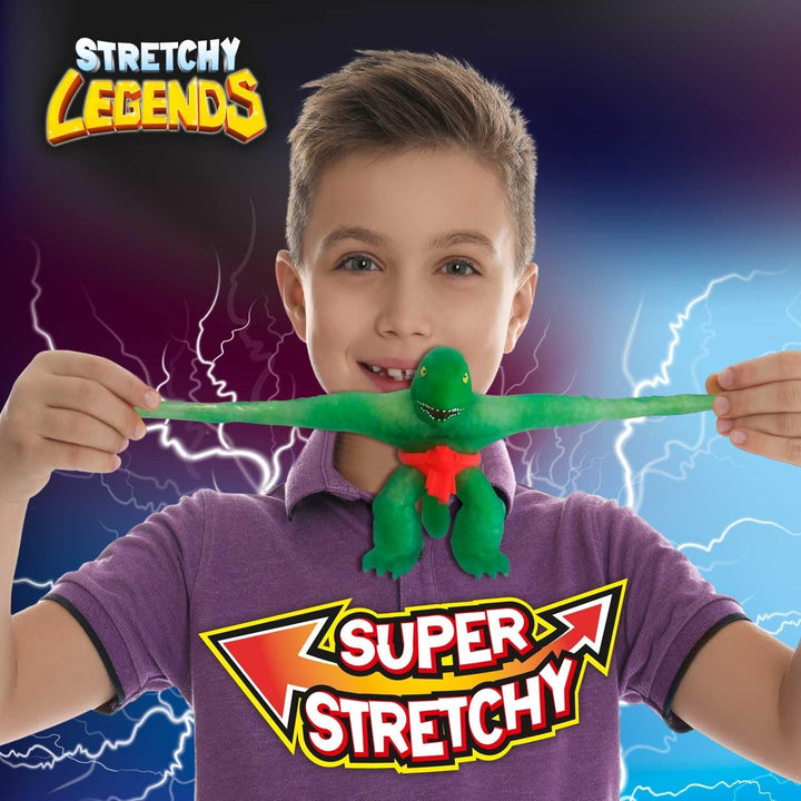 STRETCHY LEGENDS D'Molition - Figurine de acțiune elastice pentru copii, figuri de supereroi elastice pentru a colecta cu umplutură de slime