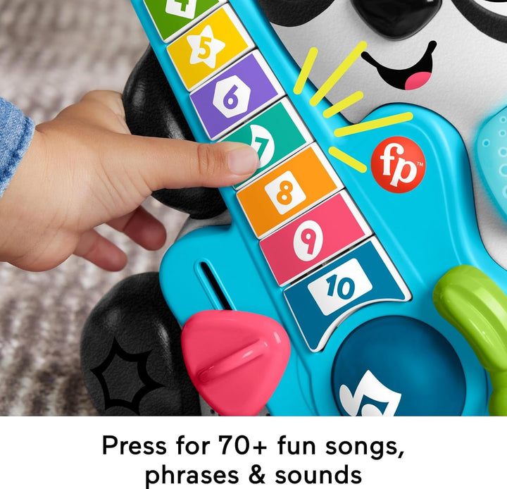 Jucării Fisher-Price Sync Squad Panda, numere pentru bebeluși și copii mici cu muzică și lumini interactive, de la 9 luni, versiune franceză, HYK95 Jucarii Bebe Naty Shop