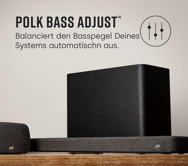 Polk Audio React Sub, Kabelloser Subwoofer Für Die Polk React Soundbar