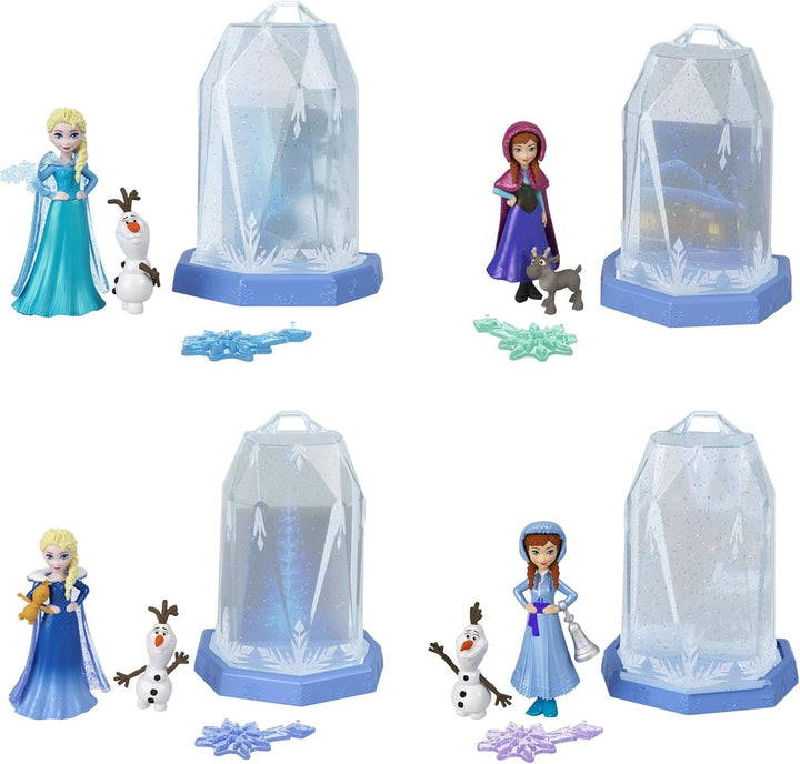 Mattel Disney Frozen Ice Reveal, păpușă cu gel de gheață Squishy și 6 surprize, inclusiv figurină Friends și accesorii (păpușile pot varia) HRN77
