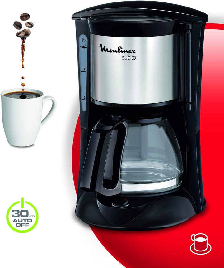 FG150825 Subito Cafetière Filtre Electrique, negru/oțel inoxidabil