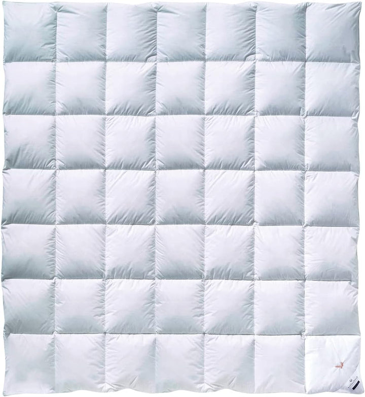 Plapuma din puf Billerbeck - E04 Gold Edition - Plapuma pentru toate anotimpurile - 135 X 200 Cm Plapuma cu puf real - Nivel mediu de căldură