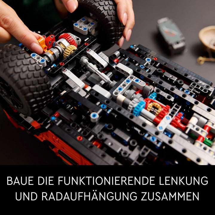 LEGO Technic Mercedes-Benz G 500 Professional Line, set de construcție cu model de mașină G-Class, cadou pentru adulți, set de vehicule de lux de teren, obiect de colecție Mercedes, mașină de jucărie 42177