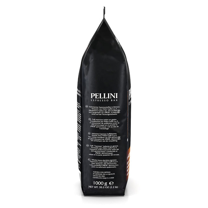 Pellini N.9 Cremoso, Kaffeebohnen Für Espresso 1Kg, Arabica- Und Robusta-Mischung Mit Einem Vollmundigen Und Harmonischen Geschmack, Mittlere Röstung