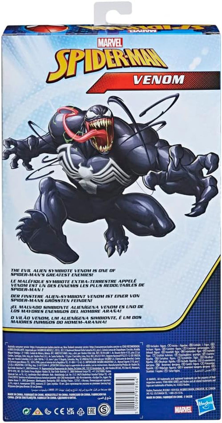 Hasbro Marvel Spider-Man Titan Hero Series Deluxe Venom Toy 30 Cm Action Figure, Jucării pentru copii de la 4 ani în sus