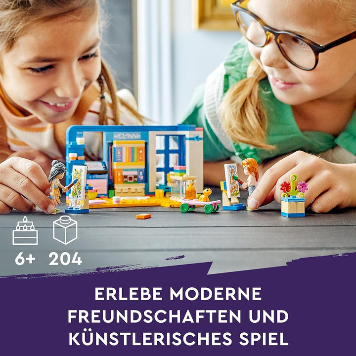 LEGO 41739 Friends Camera lui Liann, mini jucărie cu tematică artistică, cadou mic de colecție cu mini păpuși Liann, Autumn și Pet din seria 2023