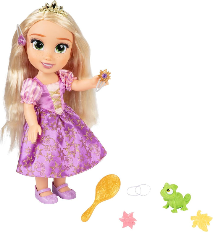 Disney Princess Singing Rapunzel Doll 35 Cm, Cântă "I See the Light", Include accesorii pentru mai multă distracție, Perfectă pentru fetițe cu vârsta peste 3 ani, Violet