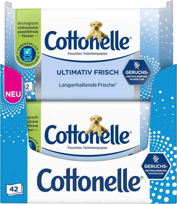 Șervețele umede, Ultimate Fresh, 12 X 42 șervețele, tehnologie Deodycylx, delicată pentru piele, fără alcool și coloranți, sensibilă, biodegradabilă