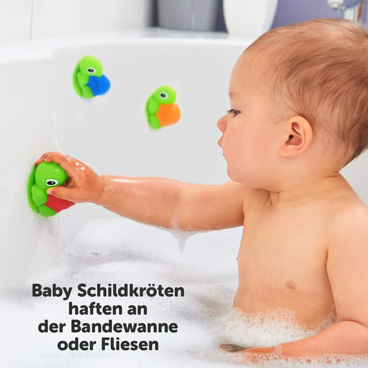 TOMY T72097 Familia de broaște țestoase, Distracție colorată pentru baie și învățare pentru cadă, piscină și bazin de înot, Jucărie pentru cadă, Jucărie de apă pentru cadă, Jucărie pentru bebeluși, Cadouri de naștere, De la 12 luni Jucarii Bebe Naty Shop
