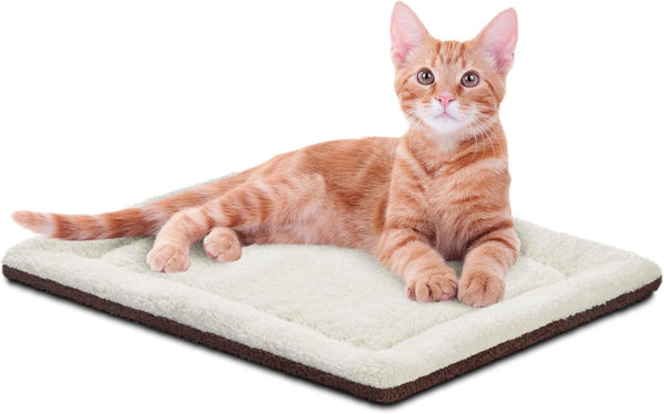 Saltea autoîncălzitoare pentru pisici Pet Products, saltea termică autoîncălzitoare pentru pisici și câini, saltea încălzitoare pentru pisici sălbatice și de interior, fulgi de ovăz/ciocolată, 53,3 x 43,2 cm