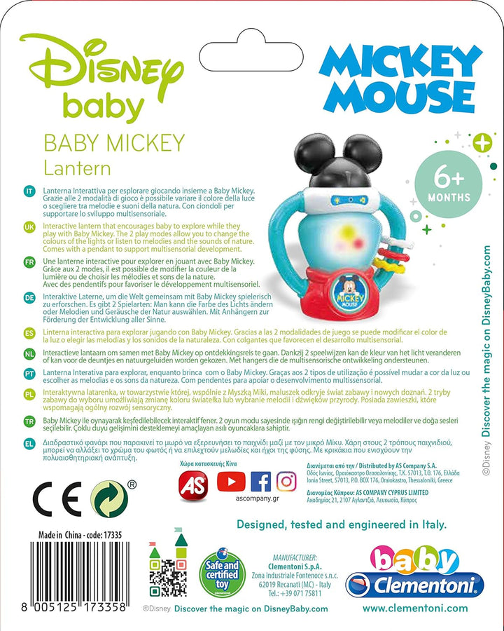 Clementoni Baby 17335 - Baby Mickey - Lanternă interactivă Jucarii Bebe Naty Shop