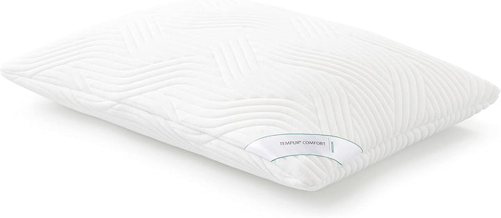 Pernă de dormit TEMPUR Comfort Medium, Pernă clasică pentru toate pozițiile de dormit, Husă lavabilă, OEKO-TEX MADE in GREEN, Fermitate medie, 40 X 80 Cm