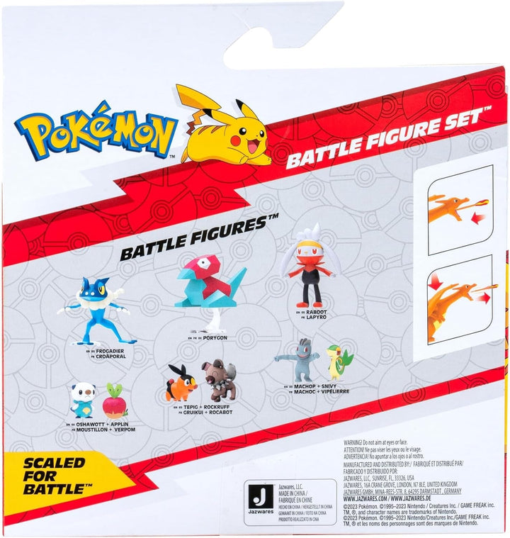 Pokémon PKW3459 - Battle Figure Pack - Glurak & Pikachu, Glurak mobil cu Pikachu
