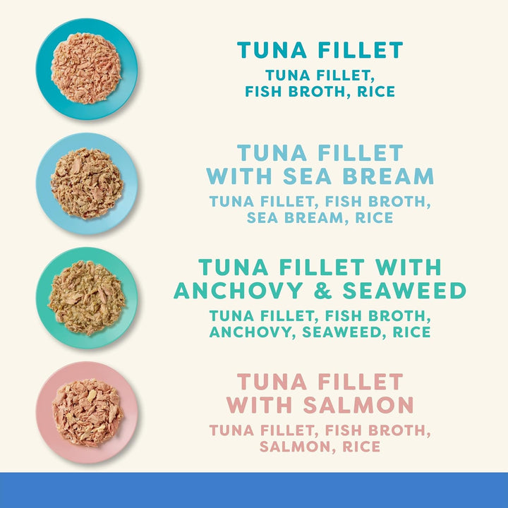 Applaws 100% hrană umedă naturală pentru pisici, Pouch Multipack Fish Selection in Broth - pachet cu 24 de pungi de X 70G