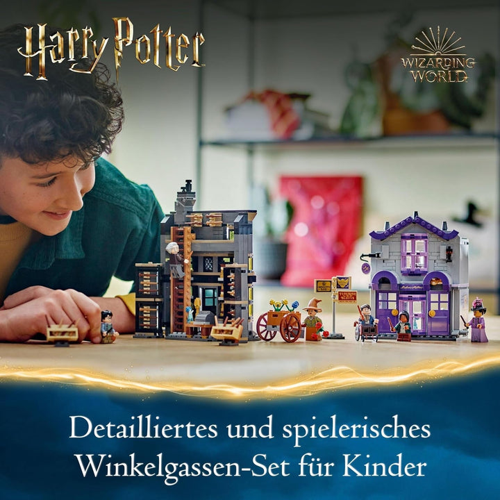 LEGO Harry Potter Ollivanders & Madam Malkin's Suits, Lands Of Diagon Alley, Playset pentru copii, Wizarding Toys, Fantasy Cadouri pentru fete, băieți și fani de la 8 ani 76439