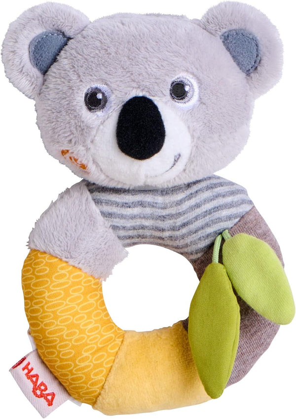 HABA 306654 - Jucărie de prins koala cu pluș, jucărie de prins de la 6 luni, gri Jucarii Bebe Naty Shop Titlu implicit