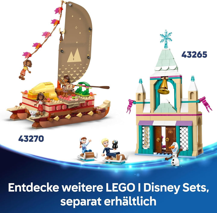 LEGO Ç€ Castelul prințesei Disney Cenușăreasa și trăsura trasă de cai, set pentru fete de la 6 ani, jucărie fantastică cu prințesa Cenușăreasa și prințul fermecător mini păpuși, idee de cadou pentru fanii Disney 43275