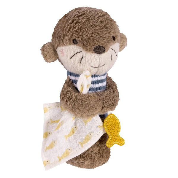 Fehn stick de prindere jucărie otter - jucărie de prindere jucărie de prindere pentru zăngănit, scârțâit, simțire și joc - un companion loial pentru bebeluși și copii mici de la 0+ luni Jucarii Bebe Naty Shop Vidră