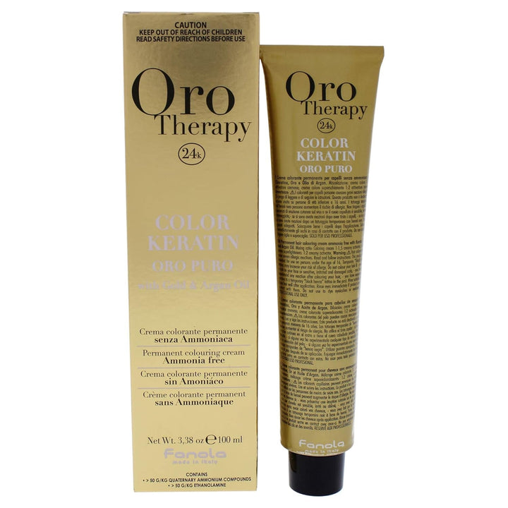 Fanola Oro Therapy Color Keratin 5.0 100ml Vopsea pentru par Naty Shop Auriu, Blond