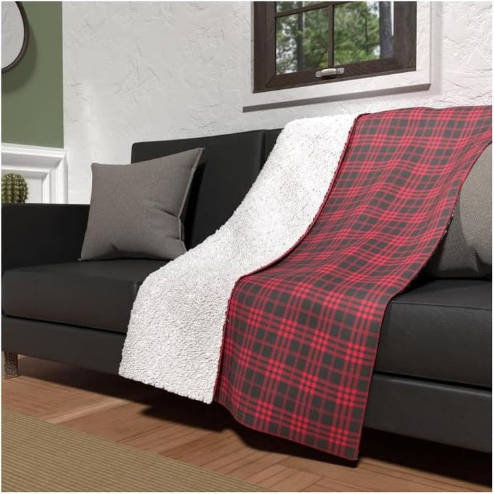 Soleil D'Ocre Plaid, Roșu, 120 X 160 Cm Plapumi si pilote Naty Shop