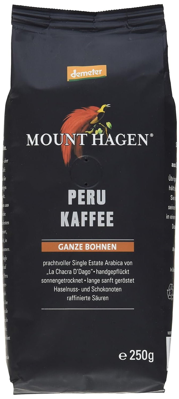 Mounthagen Röstkaffee Peru Ganze Bohne (1 X 250 G)