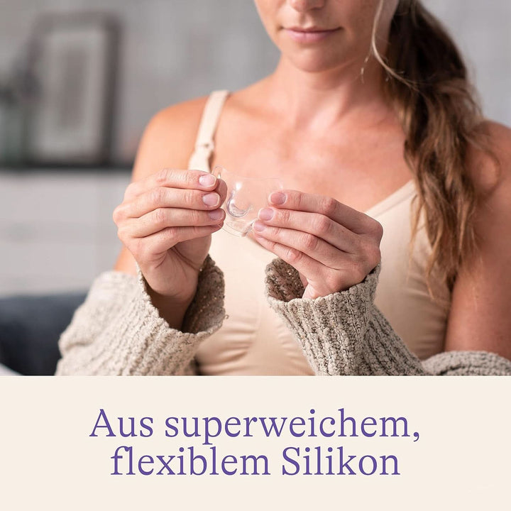 Lansinoh Stillhütchen 24 Mm (Größe 2), 2 Stück Inkl. Aufbewahrungsbox - Angenehmes Tragegefühl - Trotz Anlegeschwierigkeiten Weiter Stillen