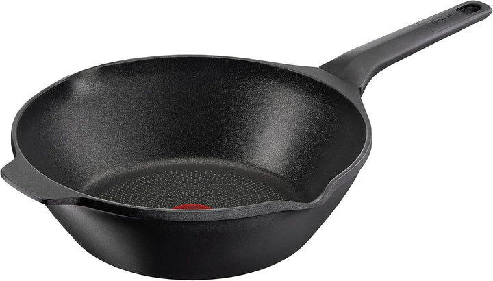 Tefal Robusto Aluguss Bratpfanne 28 Cm, Pfanne Induktion Mit Antihaftversiegelung, Thermo-Signal Bei Idealer Brattemperatur, Einfache Reinigung, Spülmaschinenfest, Für Alle Herdarten Geeignet E24906