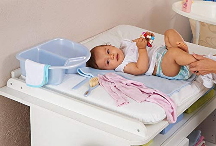 Pieptene și perie Rotho Babydesign, peri naturali, de la 0 luni, TOP/Bella Bambina, Babybleu Perl (albastru deschis), 20059010301