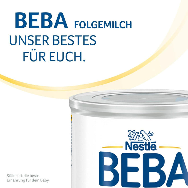 Nestle BEBA 2 Lapte praf de continuare după luna a 6-a, cu complex 5 HMO, numai lactoză, fără ulei de palmier, pachet de 3 (3 X 800G)