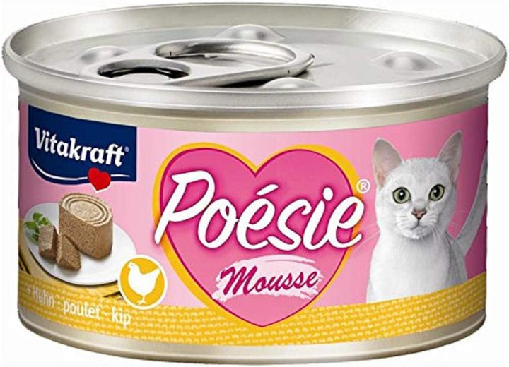 Vitakraft Poésie Délice, Fish Selection, hrană umedă pentru pisici, hrană umedă pentru pisici în sos, cu pollock, cu cod, fără adaos de zahăr și cereale (1 pachet de 6X 85G)