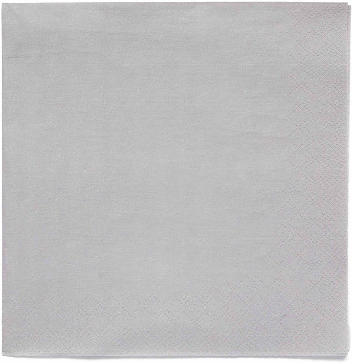 Amscan 9915402-215 - Șervețele de prânz ecologice, compostabile, gri grafit, 20 bucăți