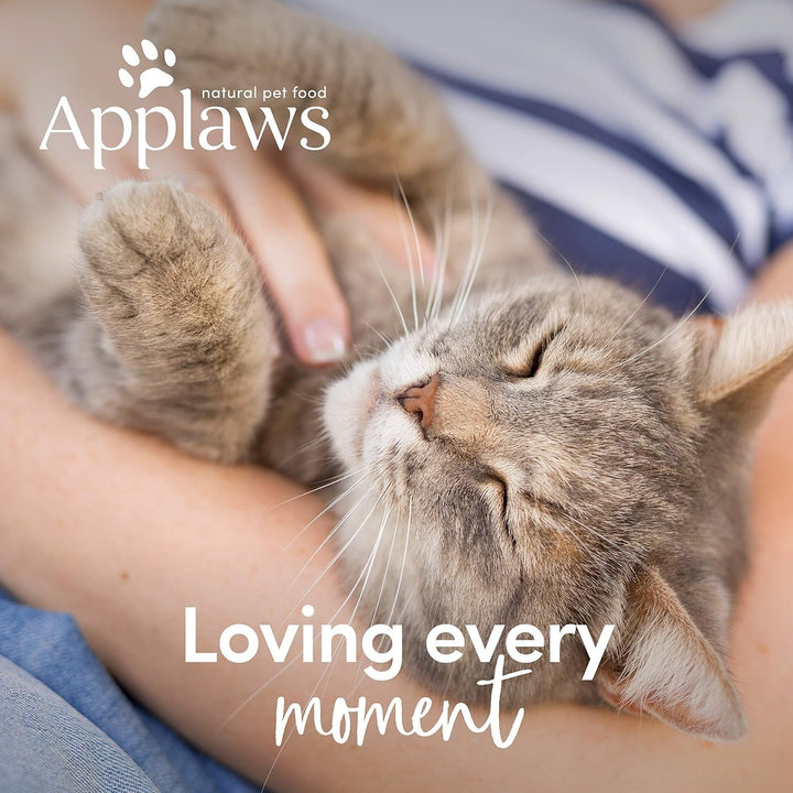Applaws Natural Wet Cat Food, Multipack Selecție de pui și pește în jeleu, cutii de 70 g (pachet de 12)