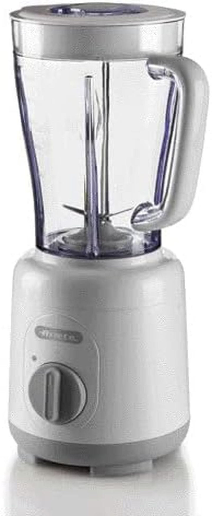 Ariete Breakfast 586 Blender, Elektrischer Mixer Mit 4 Edelstahlklingen, 2 Geschwindigkeiten + Pulse-Funktion, Anti-Rutsch-Füße, Aufsatzdeckel, 1,5 L Fassungsvermögen, 500W, Weiß