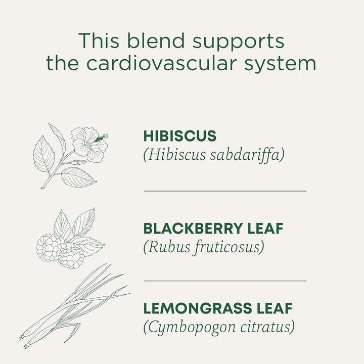 Tea, Organic Hibiscus, Supports Your Cardiovascular System, 16 Tea Bags Tea USA Naty Shop